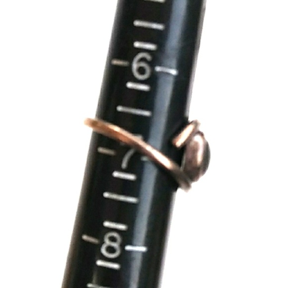 VINTAGE 925 Sterling Silver Blk MoonStone Eye Ring - Picture 4 of 8